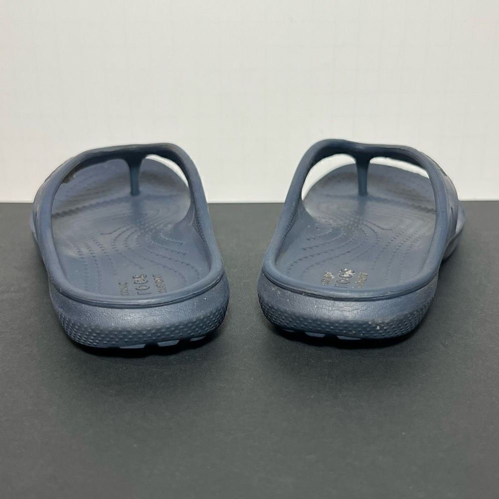 Kids CROCS Baya Navy Blue Flip Flop Sandals / Size 12 C - Picture 4 of 8